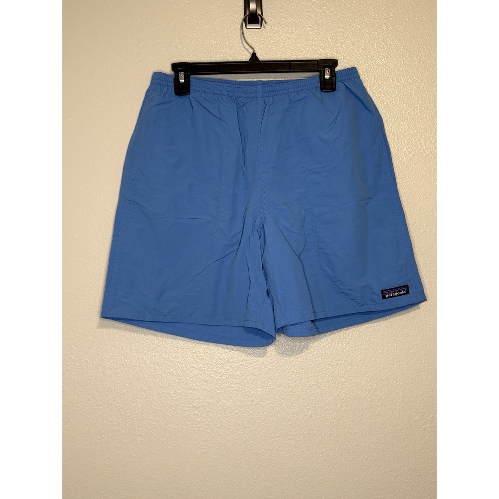 Patagonia Baggies Shorts 6" Inseam Size Medium Vessel Blue Quick Dry Outdoor